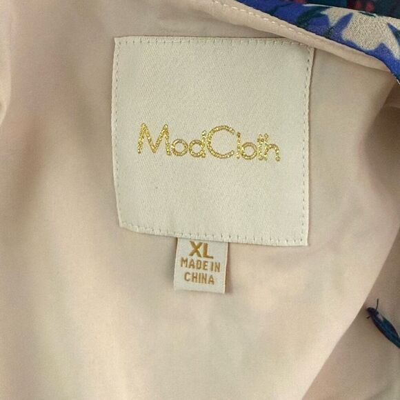 Modcloth Floral Polyester Flowy Shift Dress NWOT - Women’s US XL - Picture 6 of 8